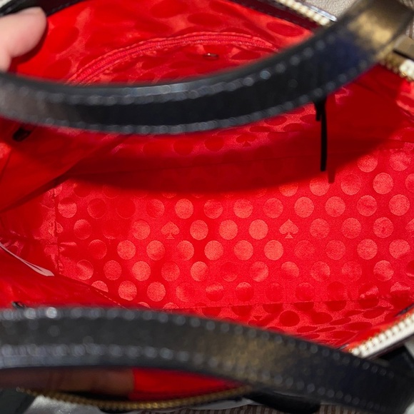 Kate Spade Dome Elegant Black and Cream Women's Handbag Timeless Kate Spade - Picture 2 of 6